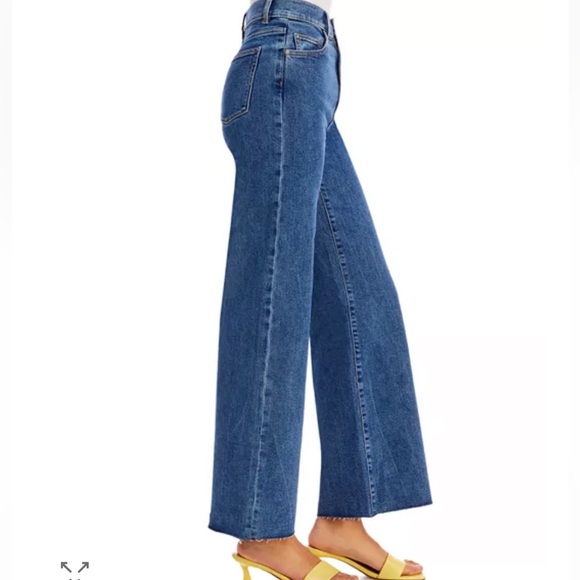 DL 1961 Hepburn High Rise Wide Leg Jeans made with RECOVER™ in Keys Raw - Picture 5 of 7